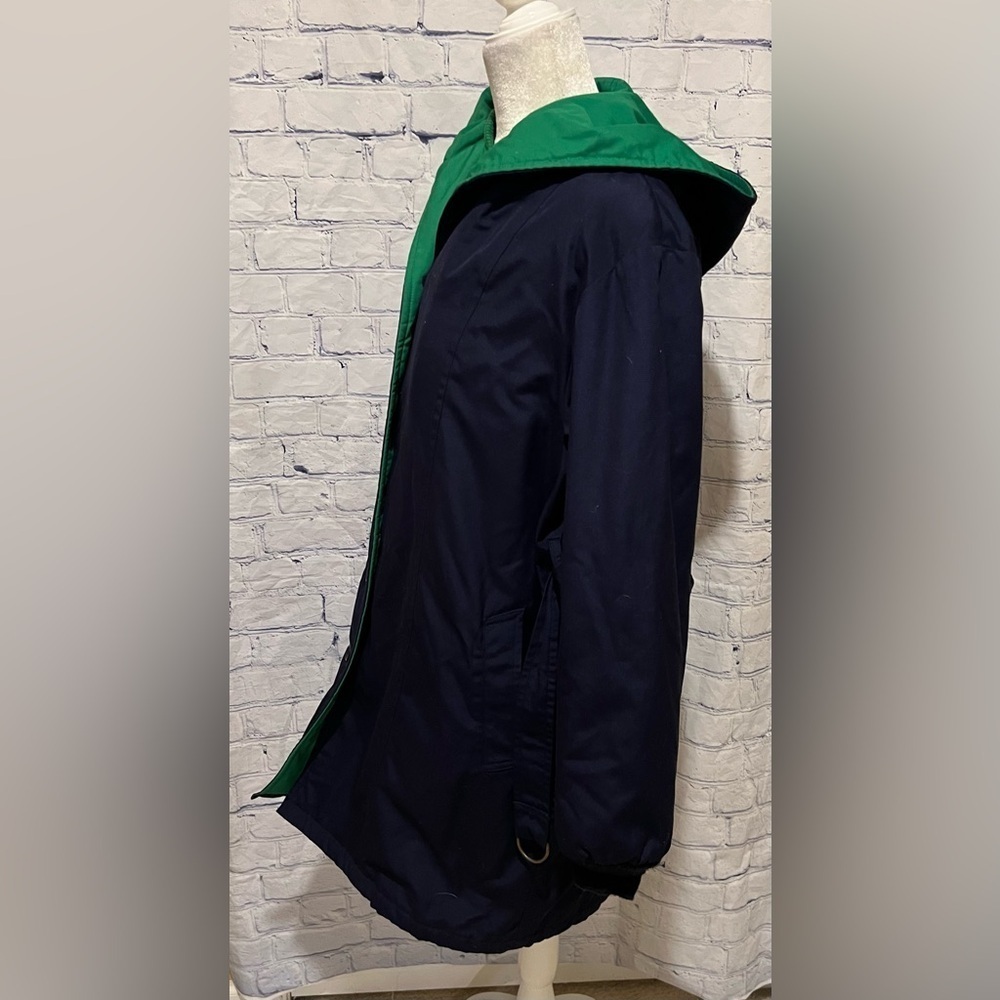 London Fog Weatherwear of Distinction Womens Winter Coat Lined Navy 8 Regular - Picture 5 of 9